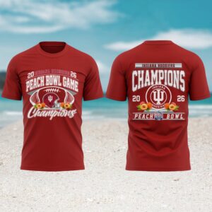 Indiana Hoosiers 2026 Peach Bowl Champions Fan Gift Shirt