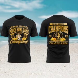 Indiana Hoosiers 2026 Peach Bowl Champions Shirt