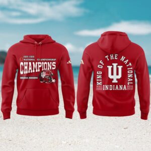 Indiana Hoosiers 2026 king of the national champions red hoodie Indiana Hoosiers 2026 king of the national champions red hoodie