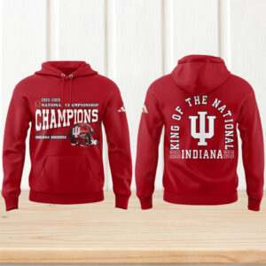 Indiana Hoosiers 2026 king of the national champions red hoodie