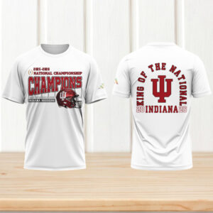 Indiana Hoosiers 2026 king of the national white tshirt