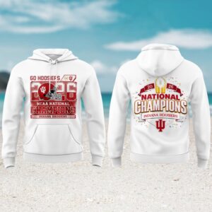 Indiana Hoosiers 2026 ncaa national champions white hoodie Indiana Hoosiers 2026 ncaa national champions white hoodie