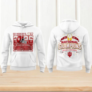 Indiana Hoosiers 2026 ncaa national champions white hoodie