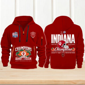 Indiana Hoosiers 2026 peach bowl champions mercedes benz stadium hoodie