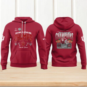 Indiana Hoosiers 2026 peach bowl champs time to shine red hoodie