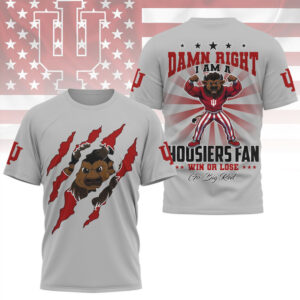 Indiana Hoosiers Official NCAA Go Big Red 3D Shirt