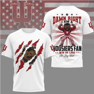 Indiana Hoosiers Official NCAA Go Big Red Shirt Indiana Hoosiers Official NCAA Go Big Red Shirt