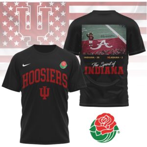 Indiana Hoosiers Rose Bowl The Spirit Of Indiana Mascot Victory Score Shirt Indiana Hoosiers Rose Bowl The Spirit Of Indiana Mascot Victory Score Shirt