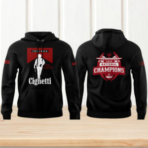 Indiana Hoosiers cignetti google me black hoodie national champions