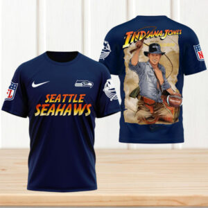 Indiana Jones Seattle Seahawks Raiders Of The Lost Ark Adventure T Shirt