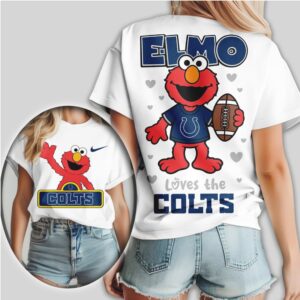 Indianapolis Colts Football Official NFL Elmo Fan 3D Shirt