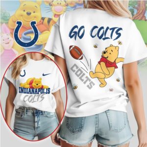 Indianapolis Colts Football Official NFL Winnie The Pooh Shirt