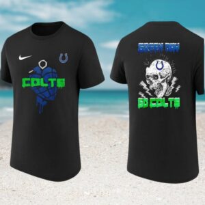 Indianapolis Colts Green Day American Idiot Grenade Heart Punk Rock NFL Fan T Shirt
