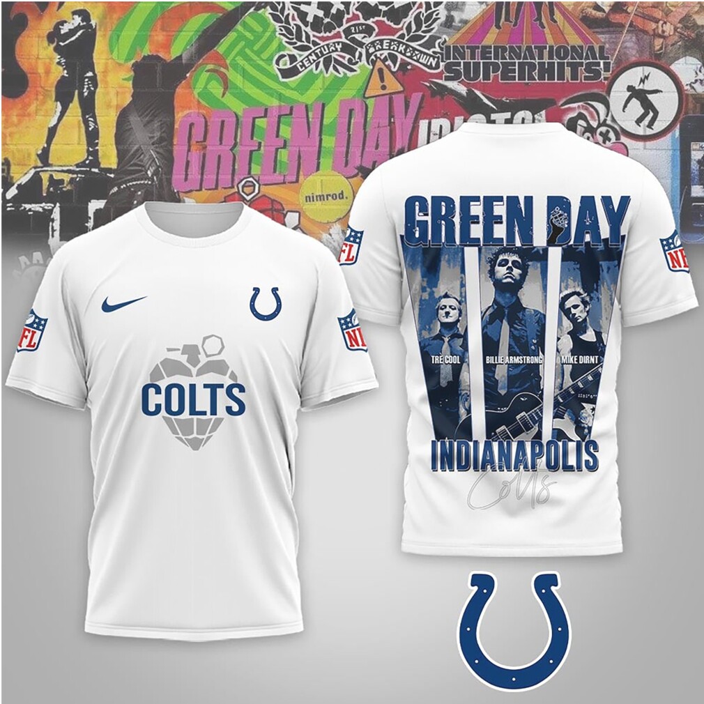 Indianapolis Colts Green Day Rock Band Mashup Nike Performance Football Fan T Shirt Indianapolis Colts Green Day Rock Band Mashup Nike Performance Football Fan T Shirt