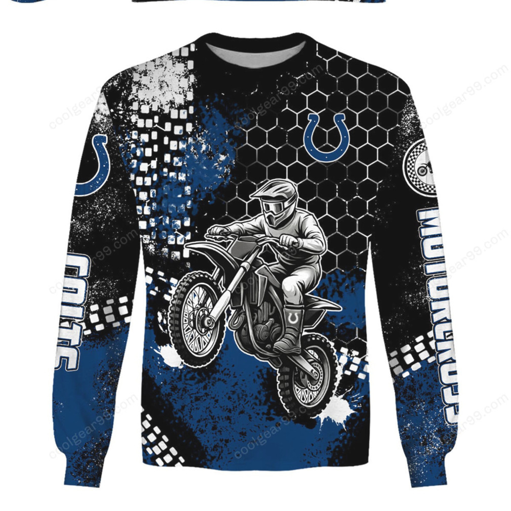 Indianapolis Colts Motorcross NFL Hoodie Indianapolis Colts Motorcross NFL Hoodie