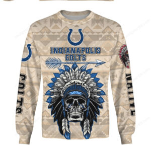 Indianapolis Colts Skull Native NFL Hoodie
