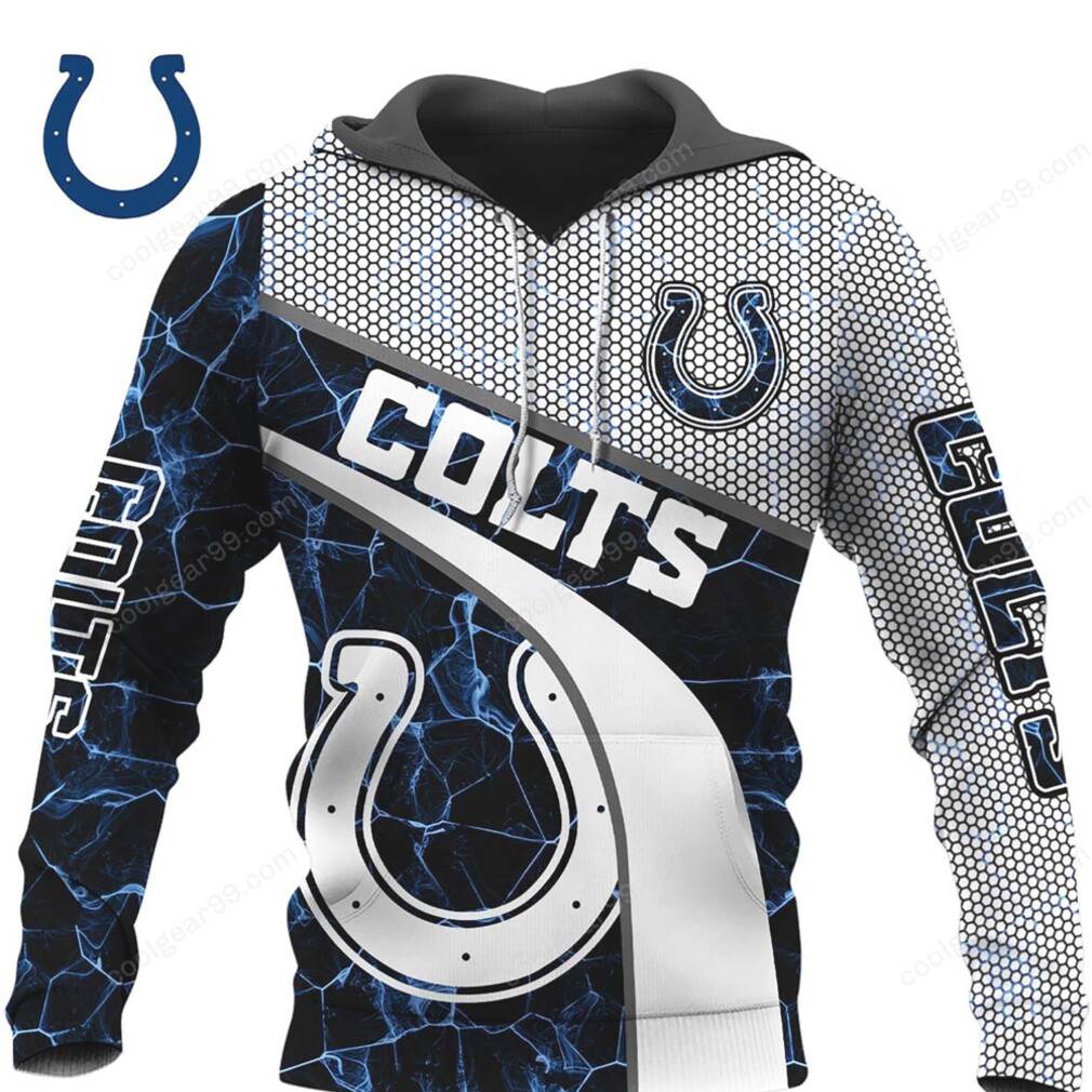 Indianapolis Colts Voltage Strike NFL Hoodie Indianapolis Colts Voltage Strike NFL Hoodie