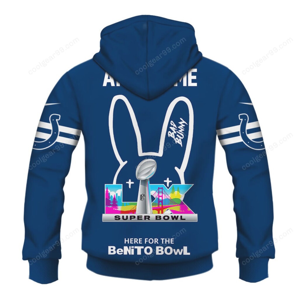 Indianapolis Colts x Bad Bunny Super Bowl 2026 NFL Hoodie Indianapolis Colts x Bad Bunny Super Bowl 2026 NFL Hoodie