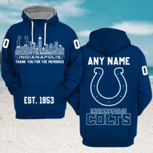Indianapolis Colts x Legend City Football Custom Name NFL Hoodie