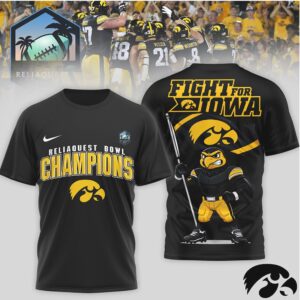 Iowa Hawkeyes ReliaQuest Bowl Champions T Shirt Vintage Game Day Mascot Shirt Iowa Hawkeyes ReliaQuest Bowl Champions T Shirt Vintage Game Day Mascot Shirt
