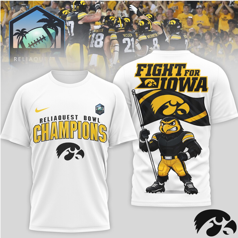 Iowa Hawkeyes ReliaQuest Bowl Champions T Shirt Vintage Game Day Mascot Shirt Iowa Hawkeyes ReliaQuest Bowl Champions T Shirt Vintage Game Day Mascot Shirt