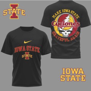 Iowa State Cyclones Official Grateful Game Day 3D Shirt