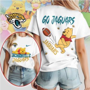 Jacksonville Jaguars Football Official NFL Winnie The Pooh Women Shirt
