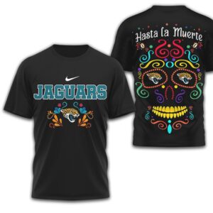 Jacksonville Jaguars Official NFL Day of the Dead 3D Shirt