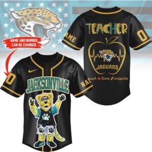 Jacksonville Jaguars Official NFL Teacher Appreciation Month Jersey Fan Shirt