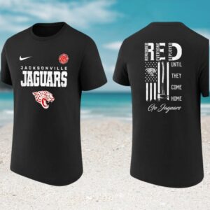 Jacksonville Jaguars RED Remember Everyone Deployed Military Support Firefighter Hero Fan Shirt