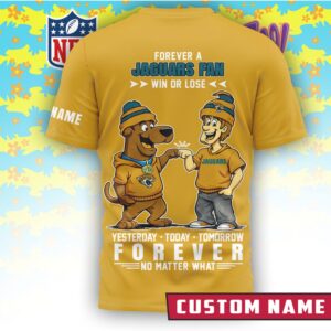 Jacksonville Jaguars x Scooby Doo Official 3D Shirt