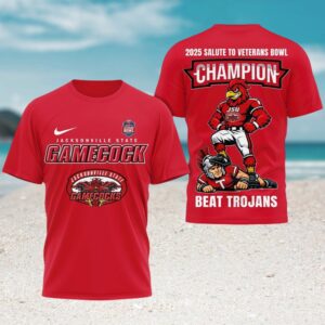 Jacksonville State Gamecocks Ncaa 2025 Salute To Veterans Bowl Shirt