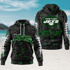 Jets 4 Life New York Jets NFL Logo Football Game Day Hoodie Jets 4 Life New York Jets NFL Logo Football Game Day Hoodie