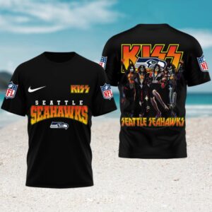 KISS Band Seattle Seahawks World Tour Rock Music Heavy Metal T Shirt KISS Band Seattle Seahawks World Tour Rock Music Heavy Metal T Shirt