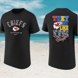 Kansas City Chiefs Autism Awareness Month They Not Like Us Puzzle T Shirt