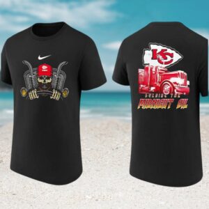 Kansas City Chiefs Burning The Midnight Oil Trucker Skull Football Fan T Shirt Kansas City Chiefs Burning The Midnight Oil Trucker Skull Football Fan T Shirt