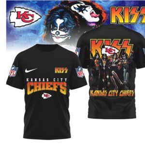 Kansas City Chiefs Game Day 2026 Official NFL Kiss Band 3D Shirt