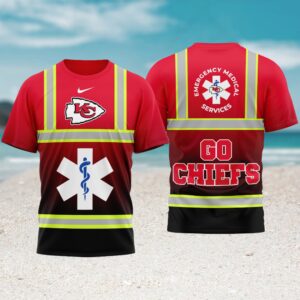 Kansas City Chiefs Gameday Playoffs 2026 NFL National EMT & Paramedic Day 3D Shirt