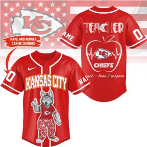 Kansas City Chiefs Official NFL Teacher Appreciation Month Jersey Shirt