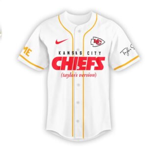 Kansas City Chiefs Official Taylor Swift Travis Kelce Jersey Shirt