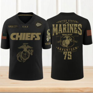 Kansas City Chiefs US Marine Corps Dark Gameday Jersey