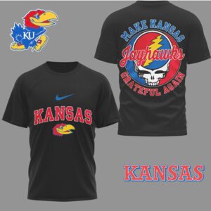 Kansas Jayhawks Official Grateful Game Day 3D Shirt