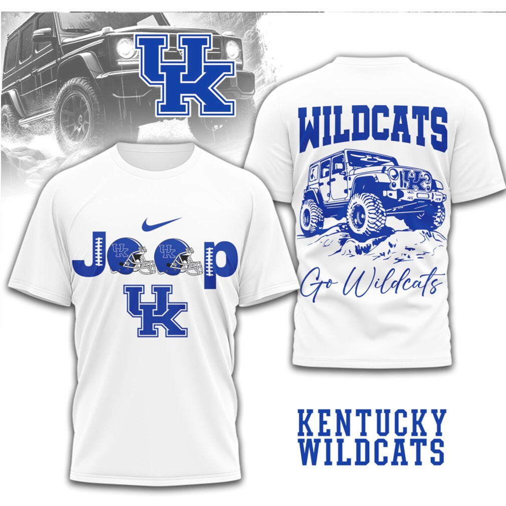 Kentucky Wildcats Jeep Retro Blue White Football Game Day T Shirt Kentucky Wildcats Jeep Retro Blue White Football Game Day T Shirt