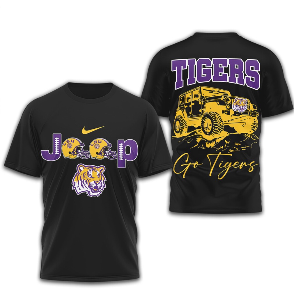 LSU Tigers Jeep Off Road Vintage Purple Gold College Football Fan T Shirt LSU Tigers Jeep Off Road Vintage Purple Gold College Football Fan T Shirt