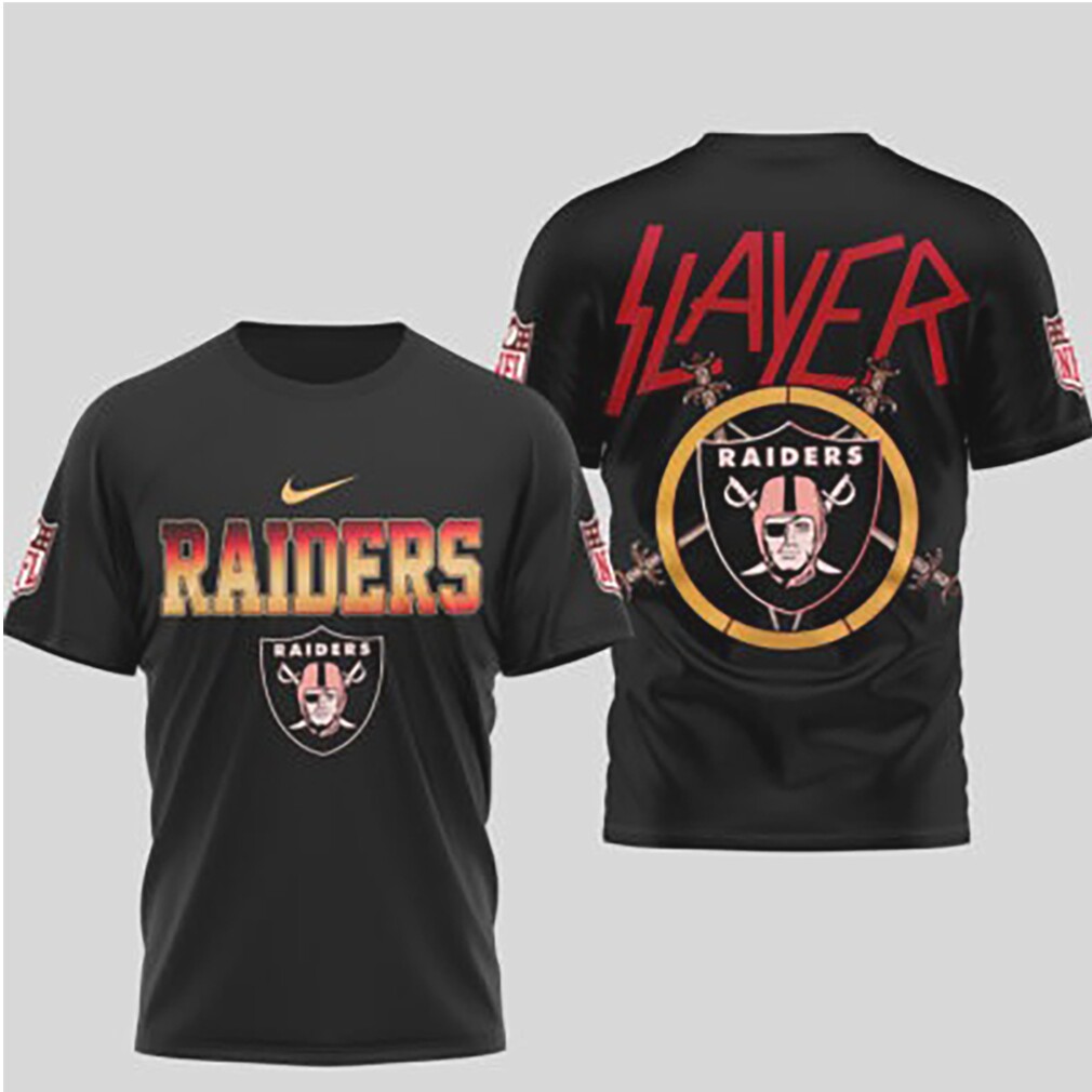 Las Vegas Raiders Game Day 2026 Official NFL Slayer 3D Shirt Las Vegas Raiders Game Day 2026 Official NFL Slayer 3D Shirt