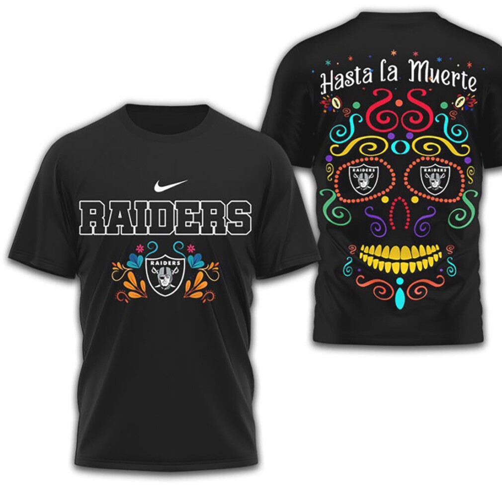 Las Vegas Raiders Official NFL Day of the Dead 3D Shirt Las Vegas Raiders Official NFL Day of the Dead 3D Shirt