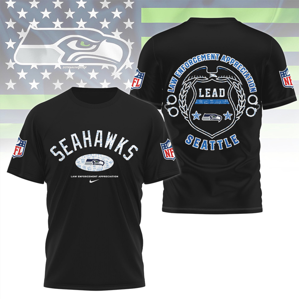 Law Enforcement Appreciation Seattle Seahawks Lead Thin Blue Line Police Support T Shirt Law Enforcement Appreciation Seattle Seahawks Lead Thin Blue Line Police Support T Shirt