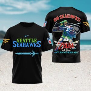Legend Of Zelda Seattle Seahawks Mashup Shirt Nintendo Gaming Fan Football Apparel Shirt Legend Of Zelda Seattle Seahawks Mashup Shirt Nintendo Gaming Fan Football Apparel Shirt