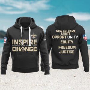 Limited Edition Inspire Change New Orleans Saints Hoodie Limited Edition Inspire Change New Orleans Saints Hoodie