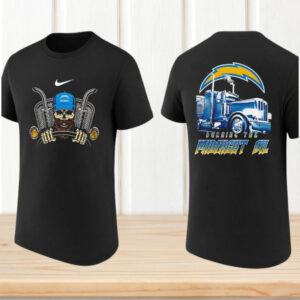 Los Angeles Chargers Burning The Midnight Oil Trucker Skull Football Fan T Shirt